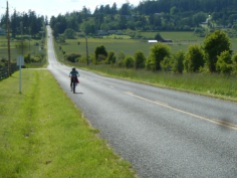 Part of the strenuous ride on San Juan Island