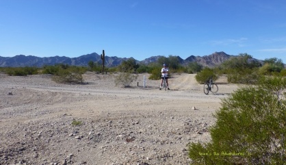 Biking in the desert