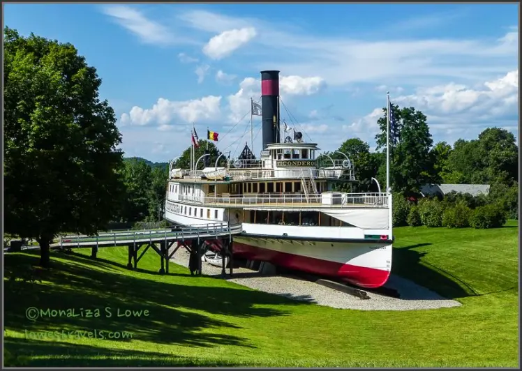 restored 220-foot steamboat Ticonderoga 