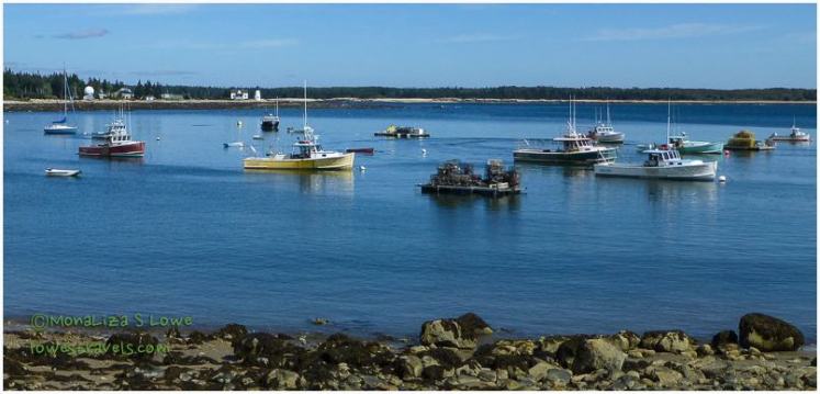 Lobster boats and traps
