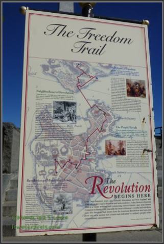 Map of the Freedom Trail
