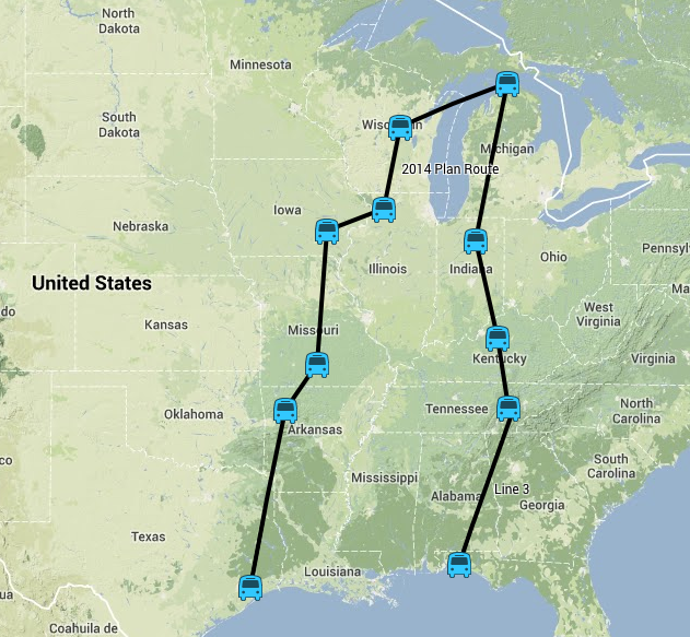 2014 planned route