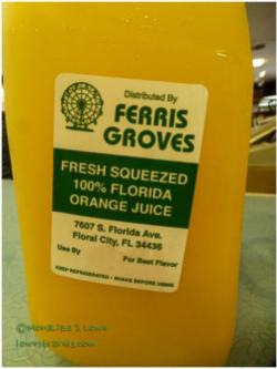Ferris Groves, orange Juice