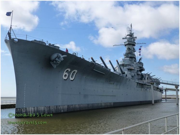The USS Alabama on display in Mobile, AL