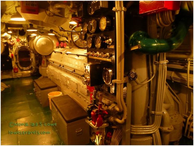 Engine room of the USS Drum
