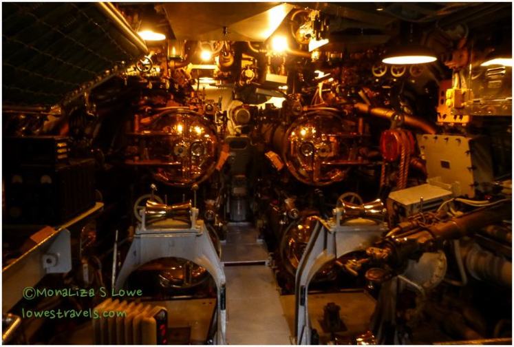 Torpedo room of the USS Drum
