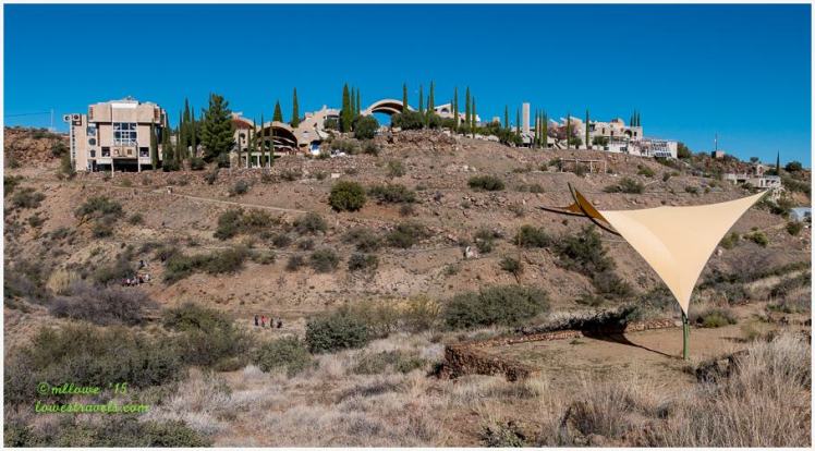 Arcosanti viewed from the hill