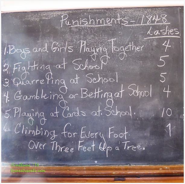 Student punishments in 1848