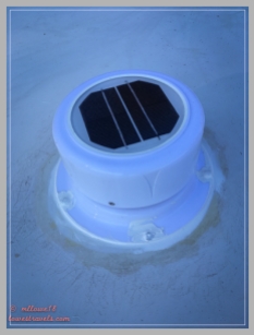 New solar vent fan/cover installed