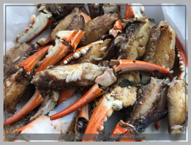 Grilled crab claws