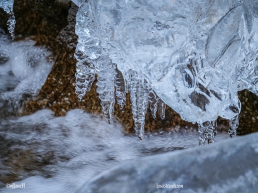 Ice formations along the way