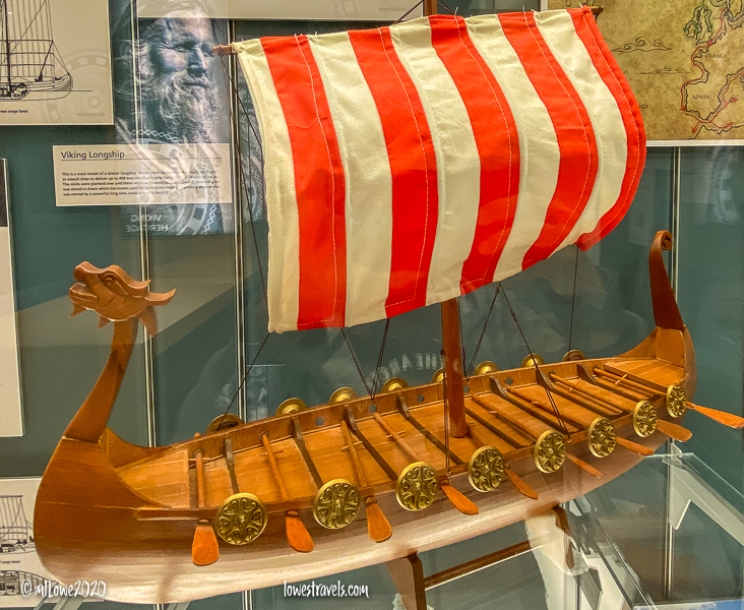 Model of a Viking long ship